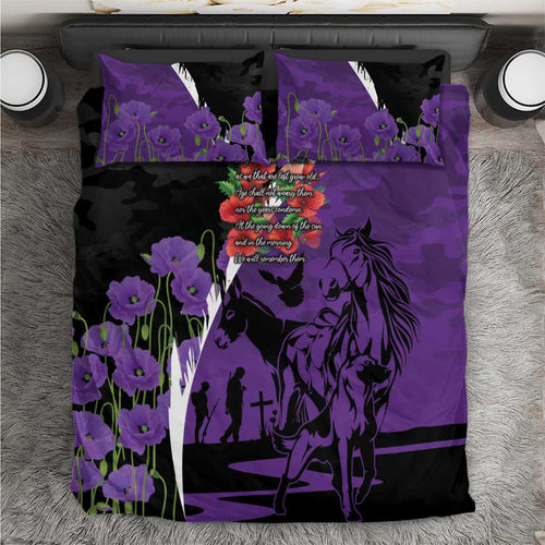 Australia ANZAC Day Bedding Set Animals of War - Lest We Forget