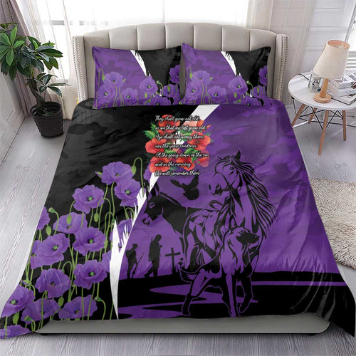 Australia ANZAC Day Bedding Set Animals of War - Lest We Forget