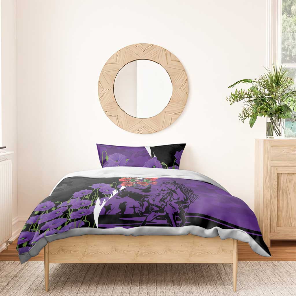 Australia ANZAC Day Bedding Set Animals of War - Lest We Forget