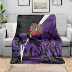 Australia ANZAC Day Blanket Animals of War - Lest We Forget