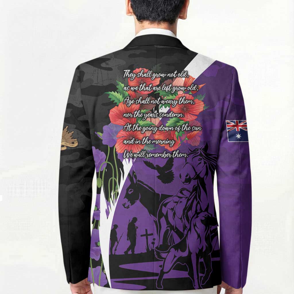 Australia ANZAC Day Blazer Animals of War - Lest We Forget