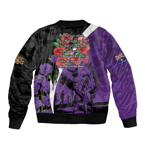 Australia ANZAC Day Bomber Jacket Animals of War - Lest We Forget