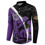 Australia ANZAC Day Button Sweatshirt Animals of War - Lest We Forget