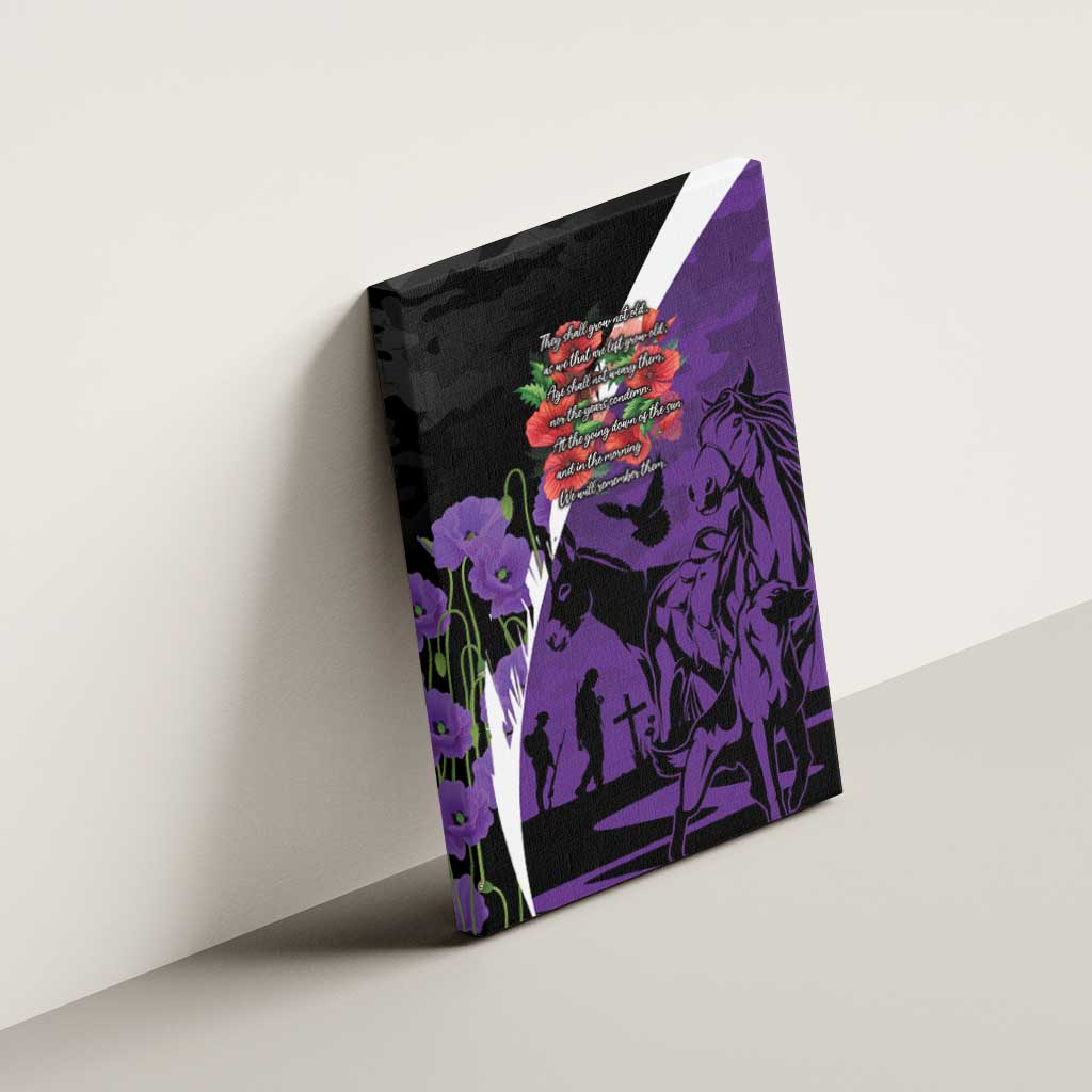 Australia ANZAC Day Canvas Wall Art Animals of War - Lest We Forget