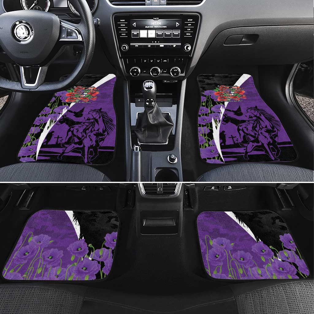 Australia ANZAC Day Car Mats Animals of War - Lest We Forget