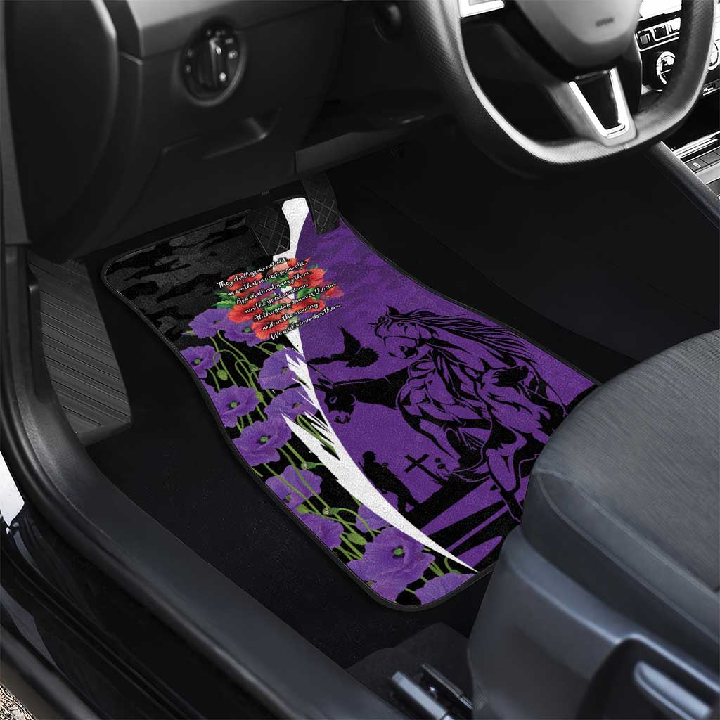 Australia ANZAC Day Car Mats Animals of War - Lest We Forget
