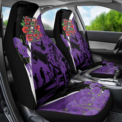 Australia ANZAC Day Car Seat Cover Animals of War - Lest We Forget