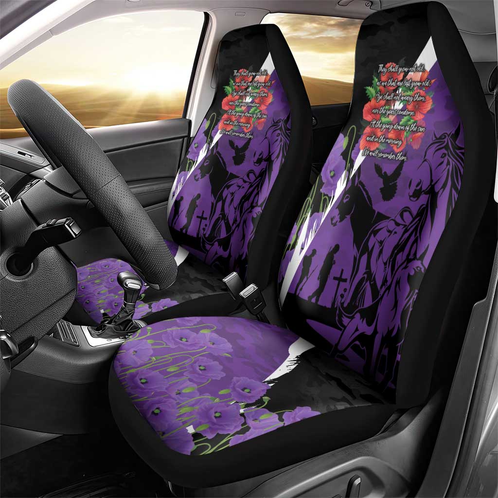 Australia ANZAC Day Car Seat Cover Animals of War - Lest We Forget