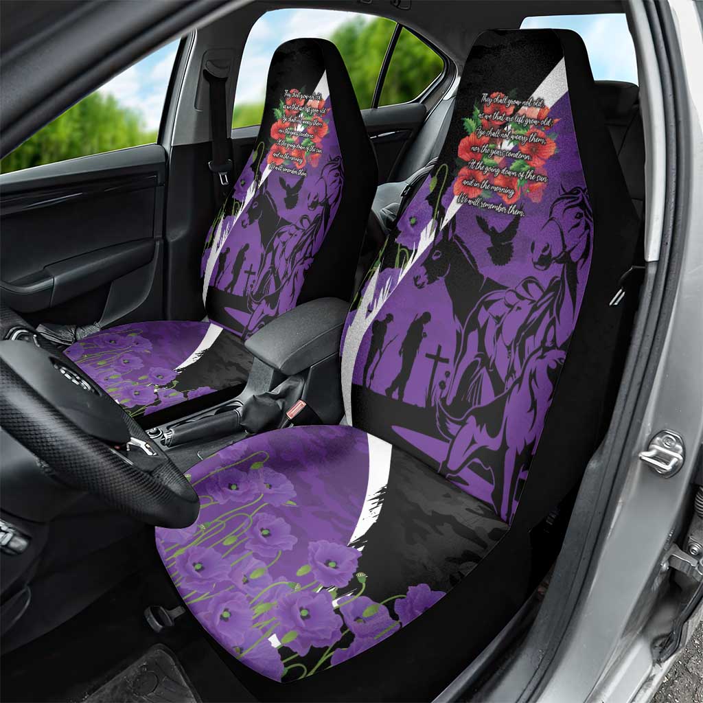 Australia ANZAC Day Car Seat Cover Animals of War - Lest We Forget