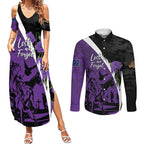 Australia ANZAC Day Couples Matching Summer Maxi Dress and Long Sleeve Button Shirt Animals of War - Lest We Forget