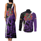 Australia ANZAC Day Couples Matching Tank Maxi Dress and Long Sleeve Button Shirt Animals of War - Lest We Forget