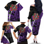 Australia ANZAC Day Family Matching Off The Shoulder Long Sleeve Dress and Hawaiian Shirt Animals of War - Lest We Forget