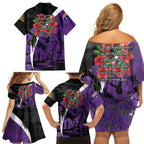 Australia ANZAC Day Family Matching Off Shoulder Short Dress and Hawaiian Shirt Animals of War - Lest We Forget