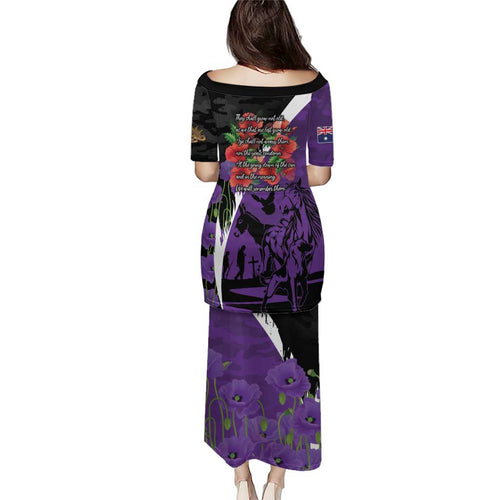 Australia ANZAC Day Family Matching Puletasi and Hawaiian Shirt Animals of War - Lest We Forget