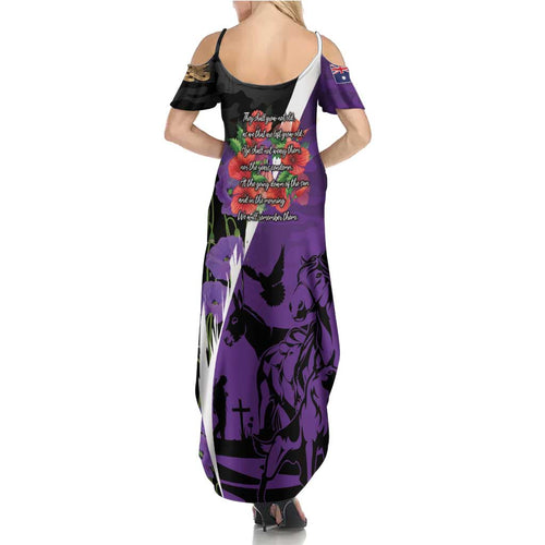 Australia ANZAC Day Family Matching Summer Maxi Dress and Hawaiian Shirt Animals of War - Lest We Forget