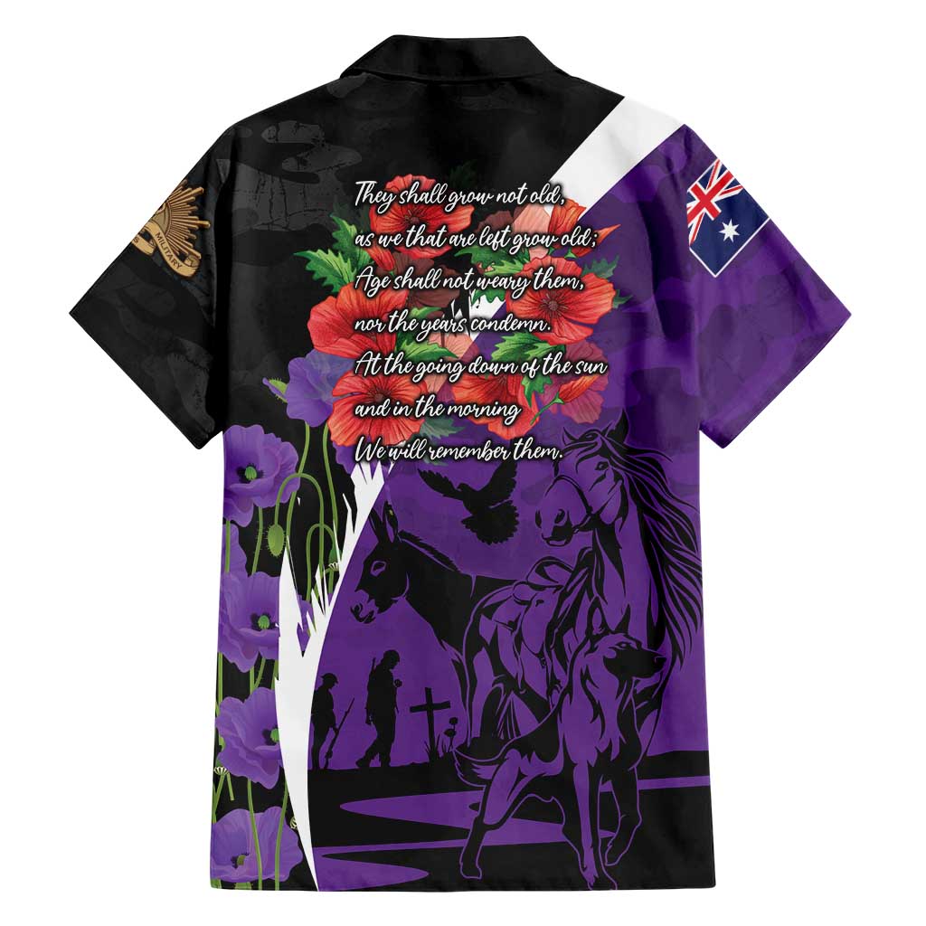 Australia ANZAC Day Family Matching Tank Maxi Dress and Hawaiian Shirt Animals of War - Lest We Forget