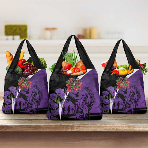 Australia ANZAC Day Grocery Bag Animals of War - Lest We Forget