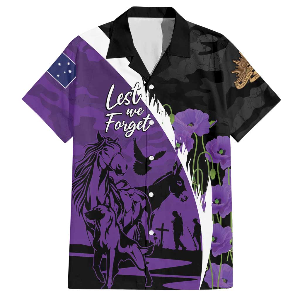 Australia ANZAC Day Hawaiian Shirt Animals of War - Lest We Forget