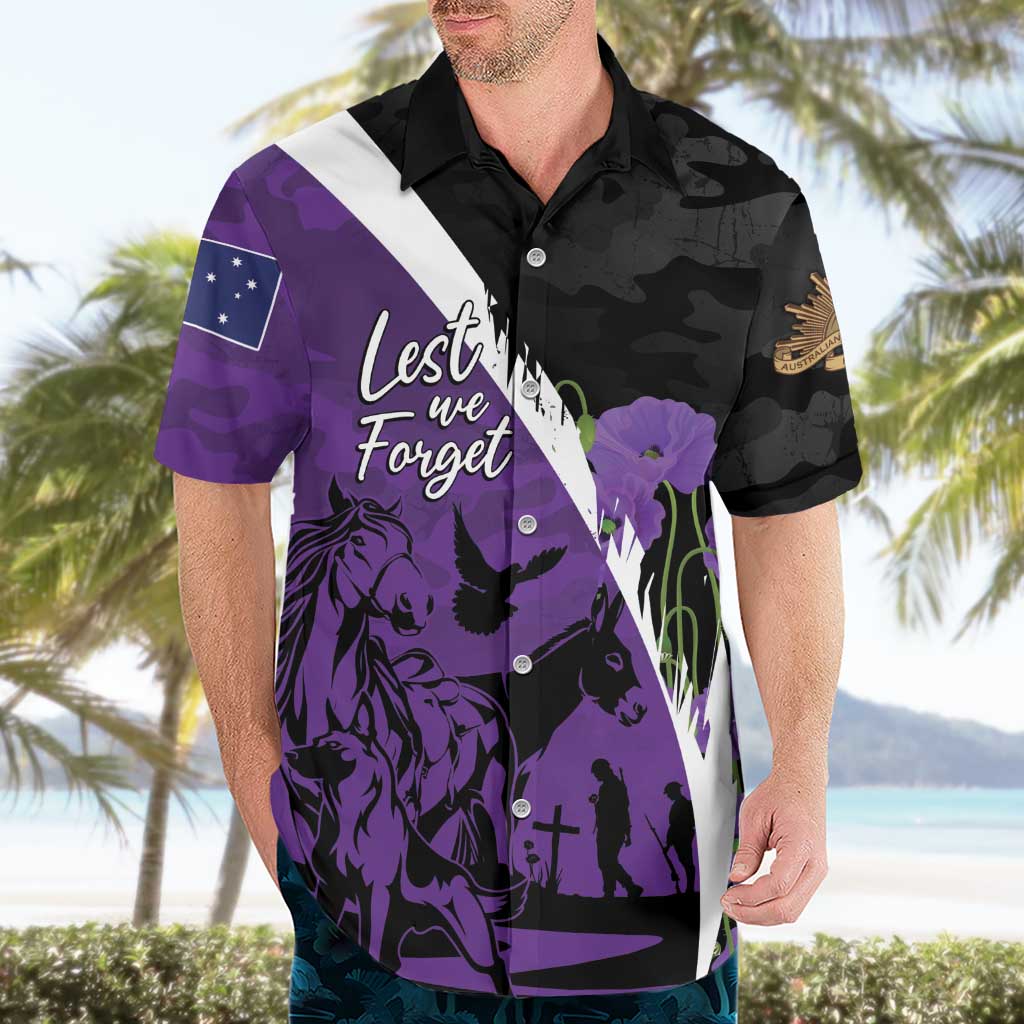 Australia ANZAC Day Hawaiian Shirt Animals of War - Lest We Forget