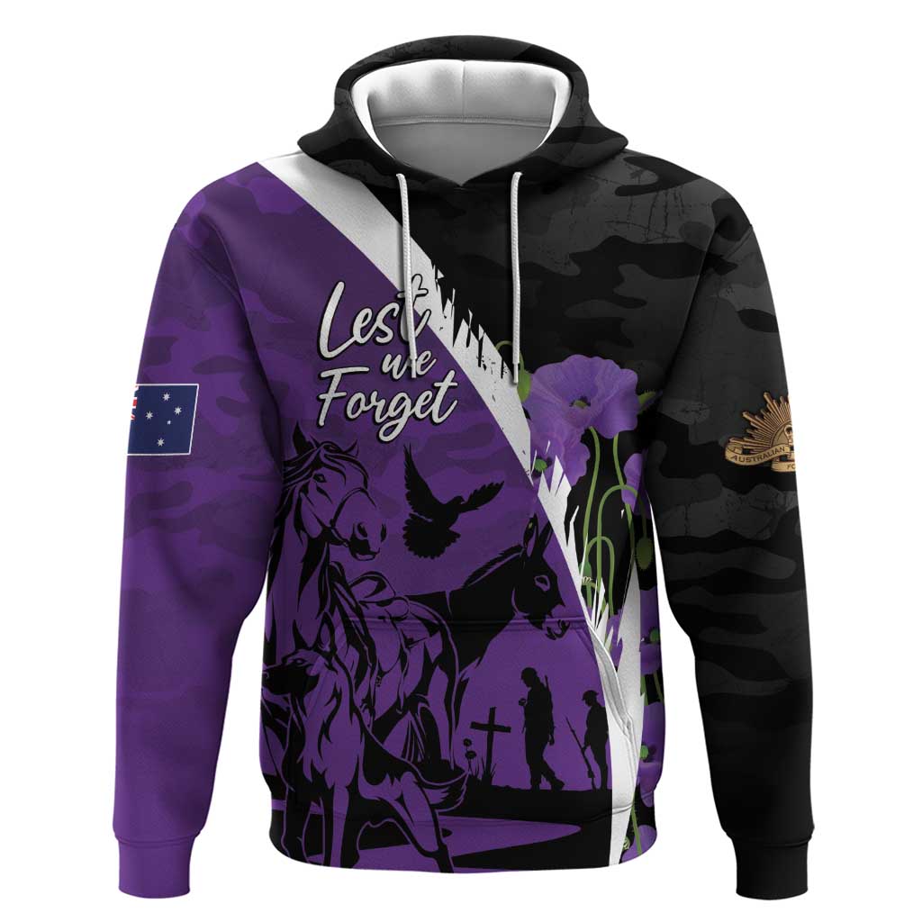 Australia ANZAC Day Hoodie Animals of War - Lest We Forget