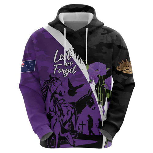 Australia ANZAC Day Hoodie Animals of War - Lest We Forget