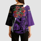 Australia ANZAC Day Kimono Sleeve Blouse Animals of War - Lest We Forget