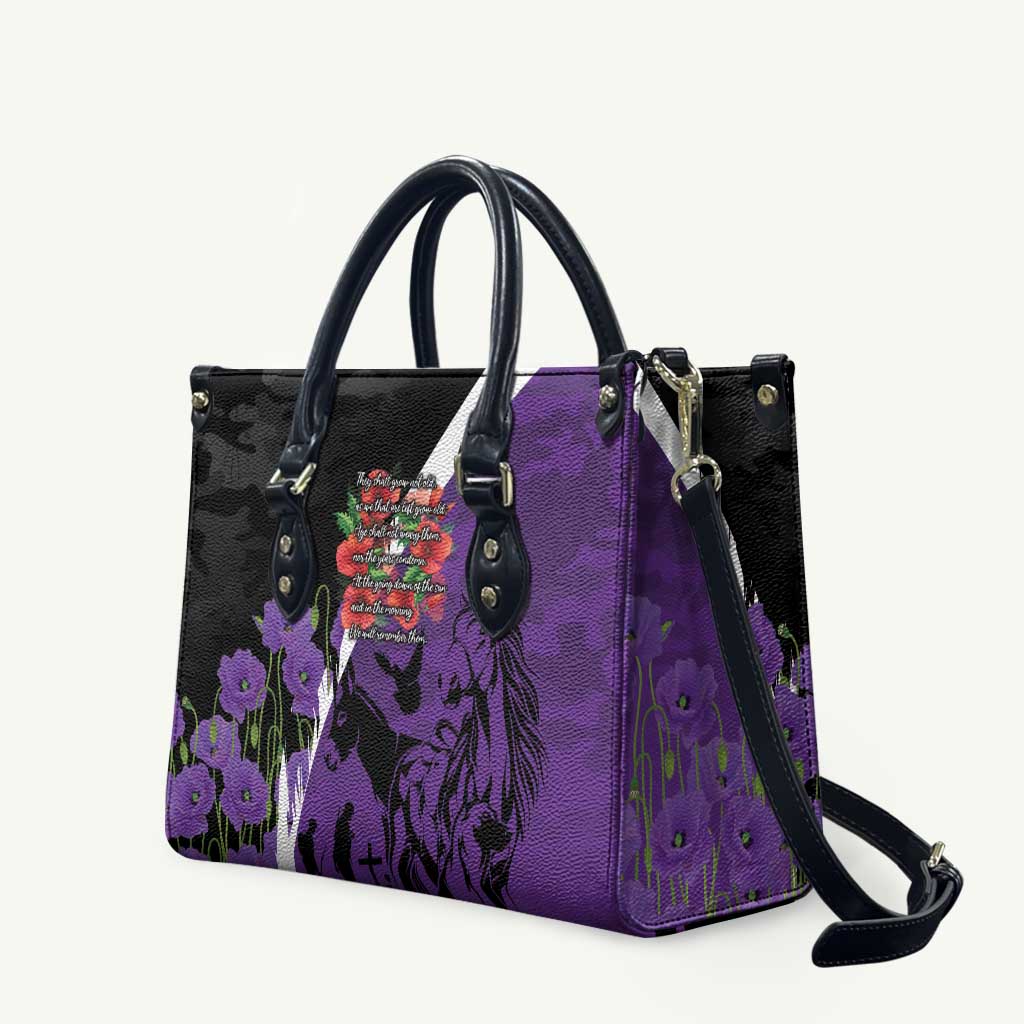 Australia ANZAC Day Leather Bag Animals of War - Lest We Forget