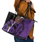 Australia ANZAC Day Leather Tote Bag Animals of War - Lest We Forget