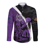Australia ANZAC Day Long Sleeve Button Shirt Animals of War - Lest We Forget