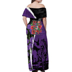 Australia ANZAC Day Off Shoulder Maxi Dress Animals of War - Lest We Forget