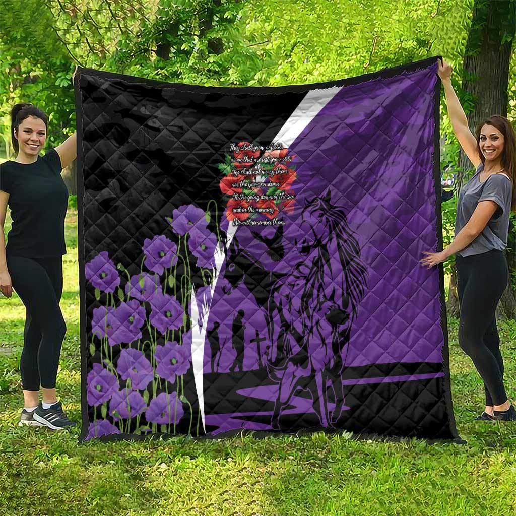 Australia ANZAC Day Quilt Animals of War - Lest We Forget