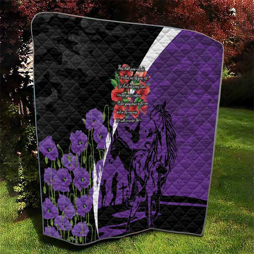 Australia ANZAC Day Quilt Animals of War - Lest We Forget