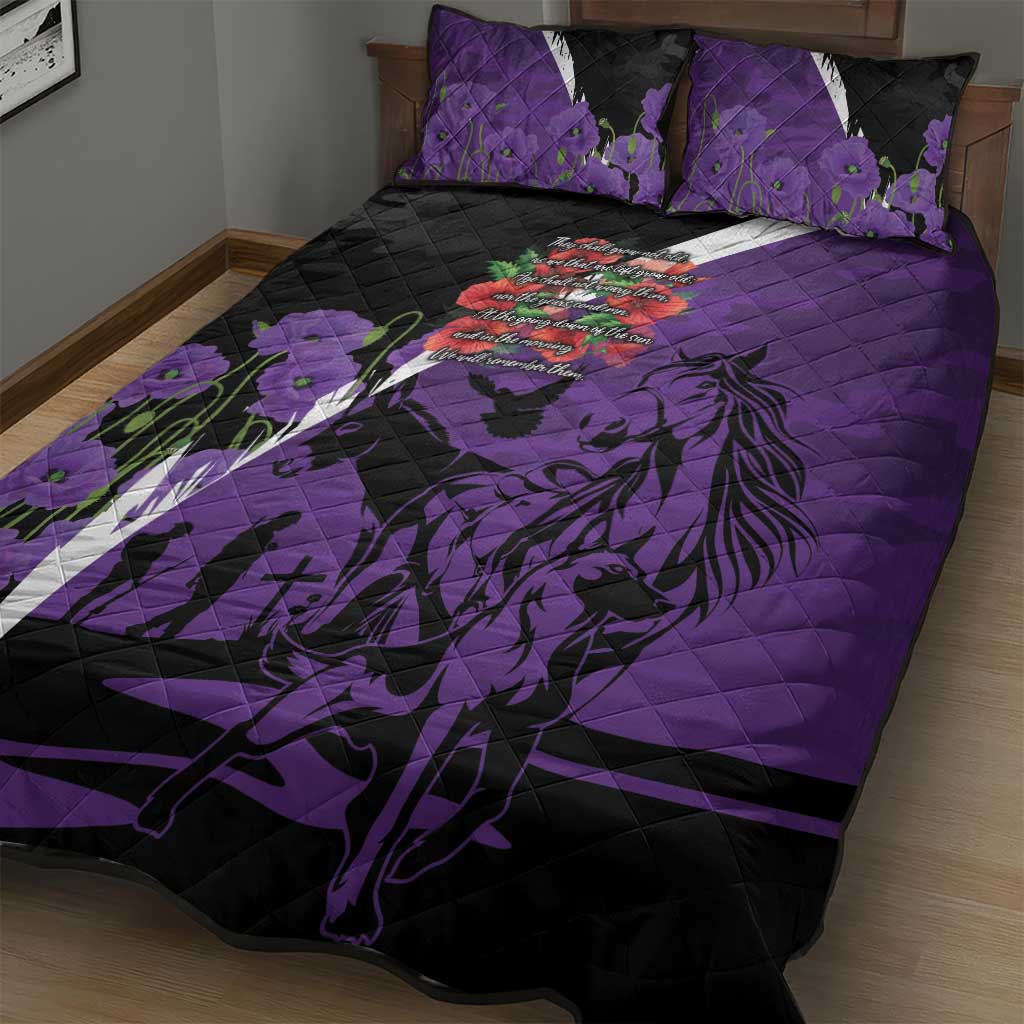 Australia ANZAC Day Quilt Bed Set Animals of War - Lest We Forget