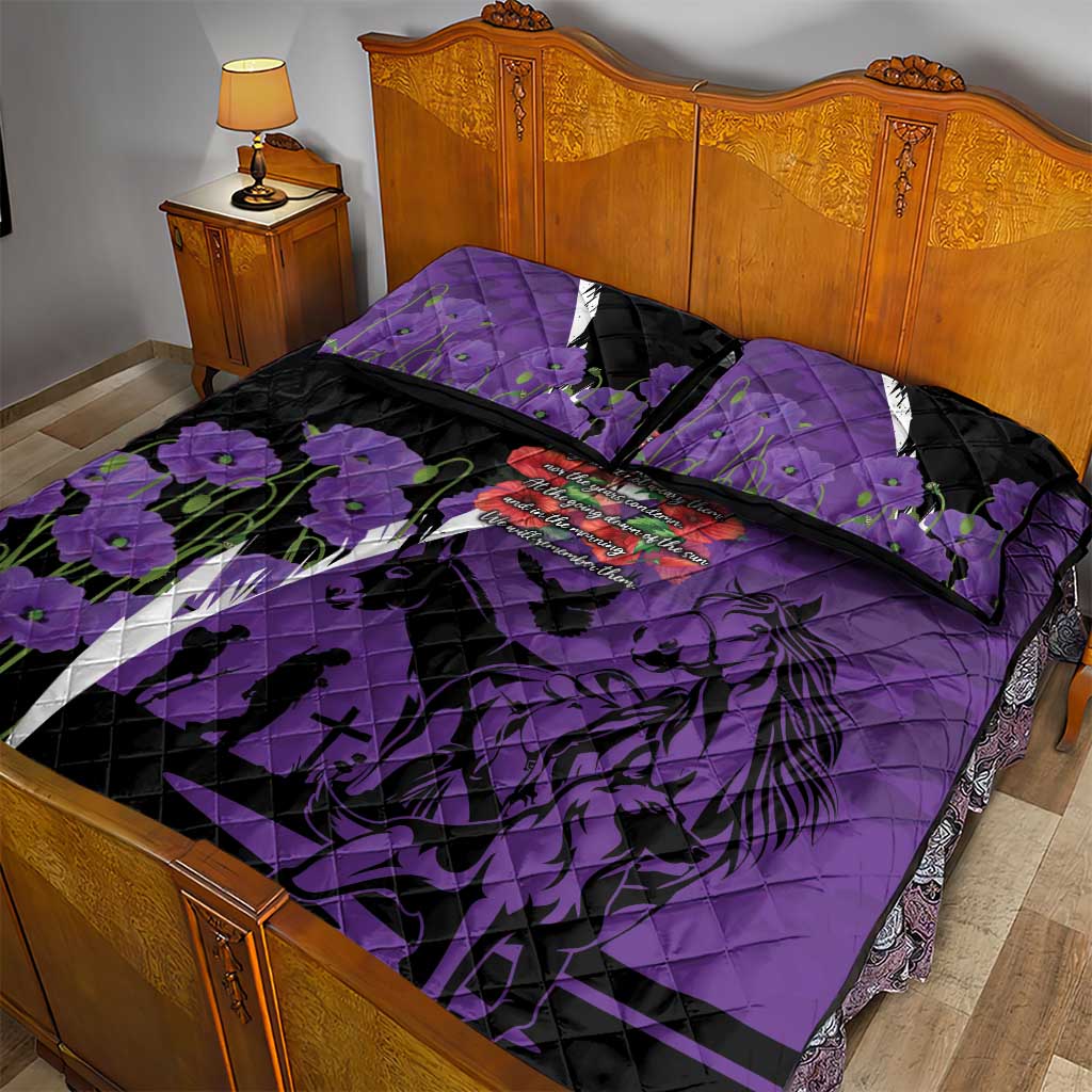 Australia ANZAC Day Quilt Bed Set Animals of War - Lest We Forget