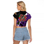 Australia ANZAC Day Raglan Cropped T Shirt Animals of War - Lest We Forget