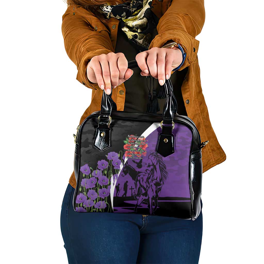Australia ANZAC Day Shoulder Handbag Animals of War - Lest We Forget