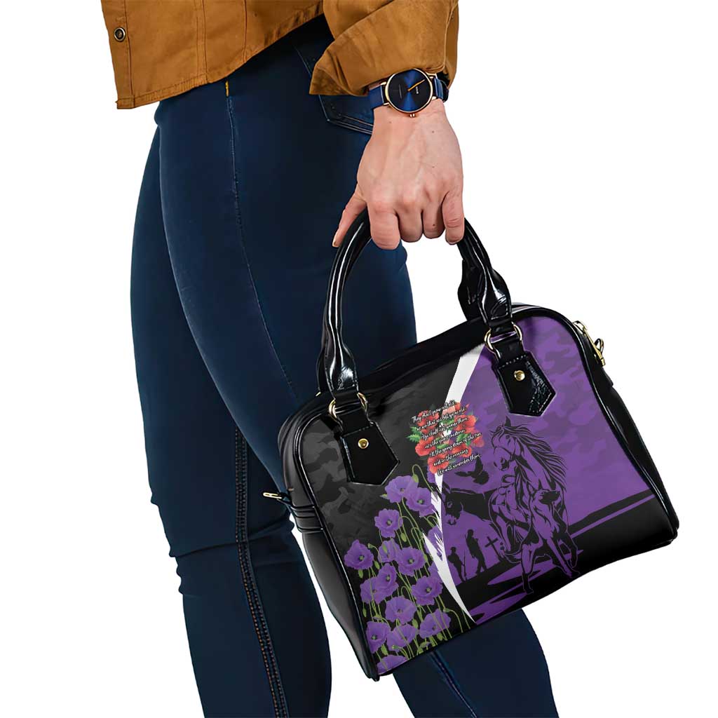 Australia ANZAC Day Shoulder Handbag Animals of War - Lest We Forget