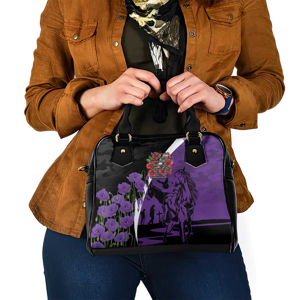 Australia ANZAC Day Shoulder Handbag Animals of War - Lest We Forget
