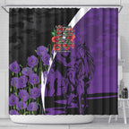 Australia ANZAC Day Shower Curtain Animals of War - Lest We Forget