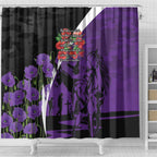 Australia ANZAC Day Shower Curtain Animals of War - Lest We Forget