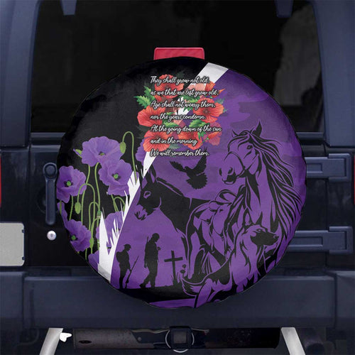 Australia ANZAC Day Spare Tire Cover Animals of War - Lest We Forget
