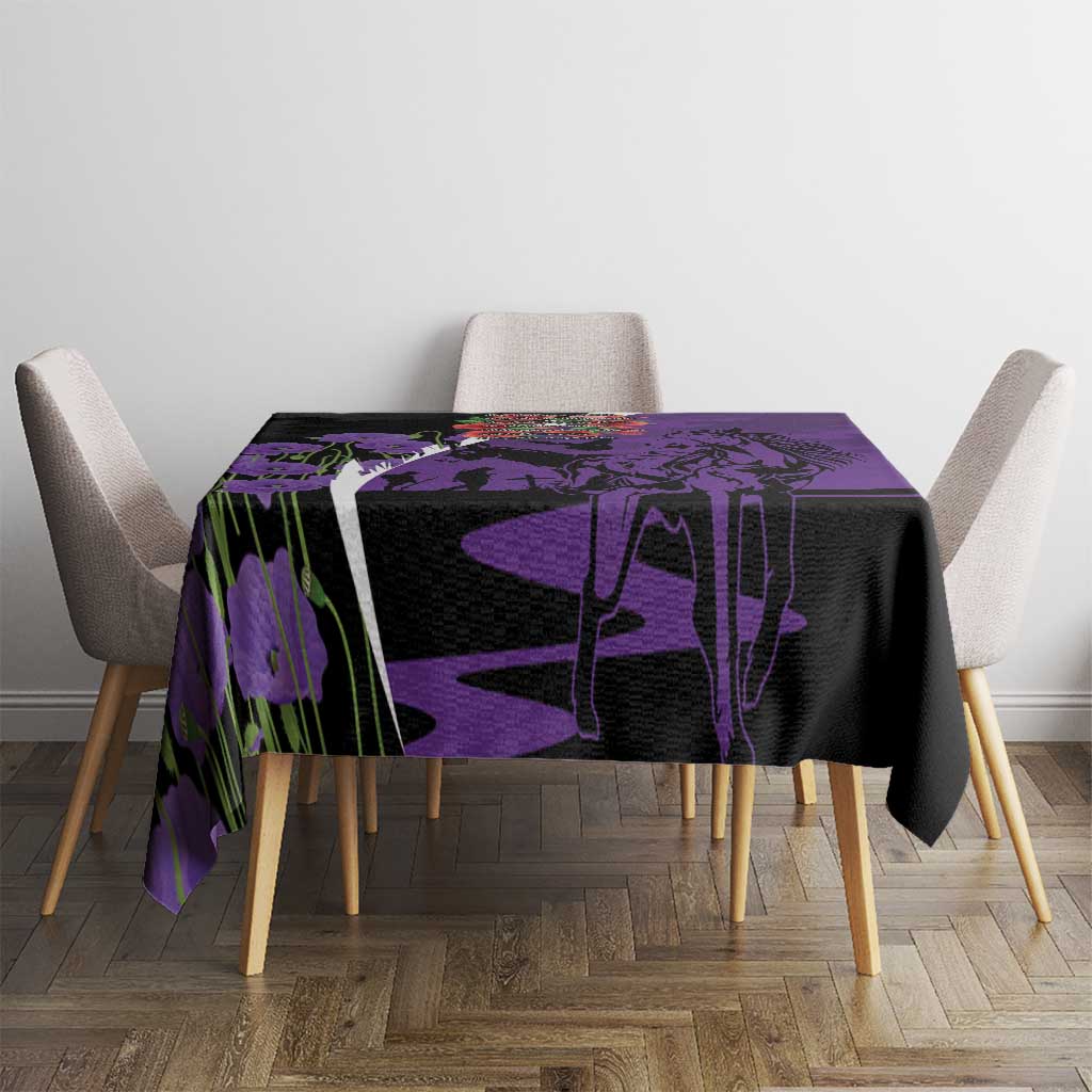 Australia ANZAC Day Tablecloth Animals of War - Lest We Forget