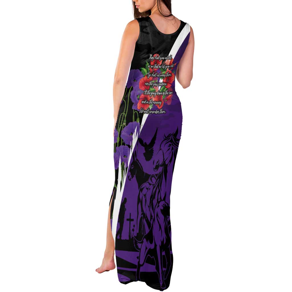 Australia ANZAC Day Tank Maxi Dress Animals of War - Lest We Forget
