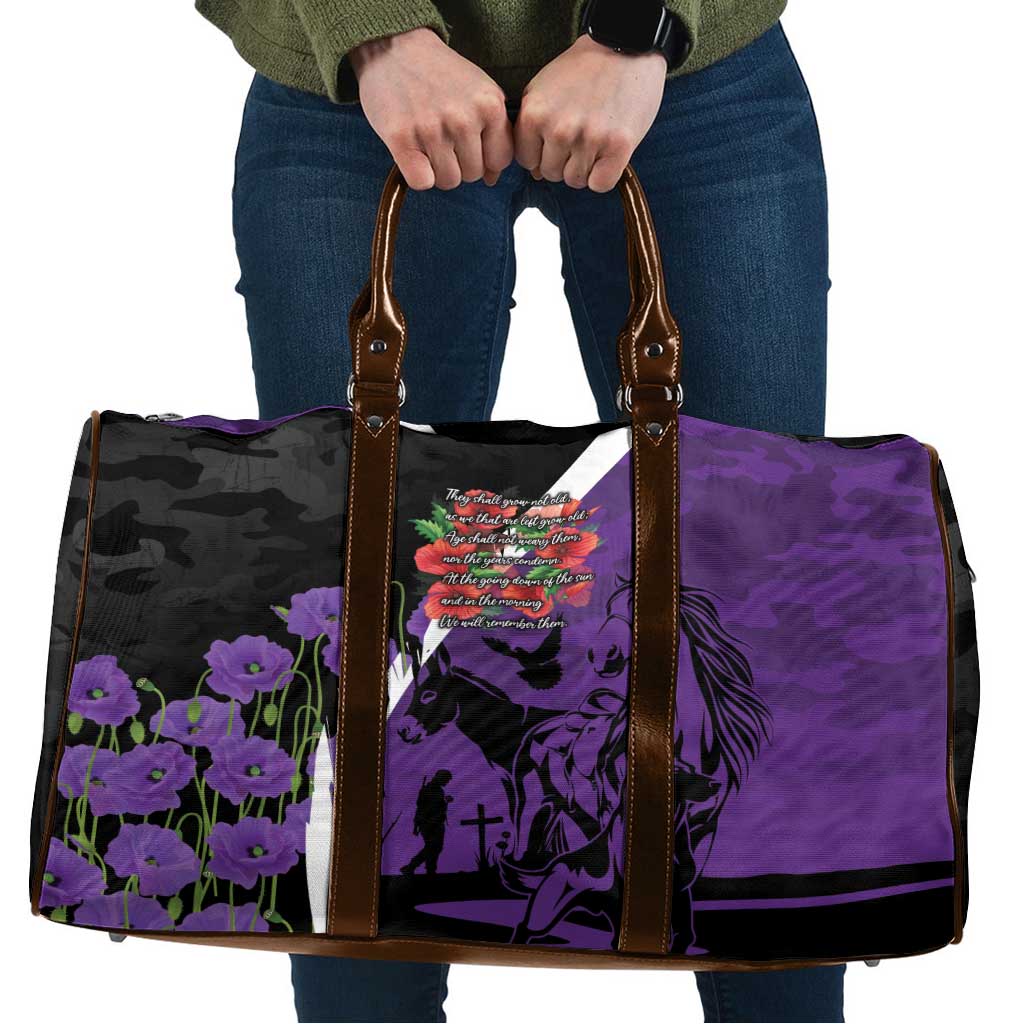 Australia ANZAC Day Travel Bag Animals of War - Lest We Forget