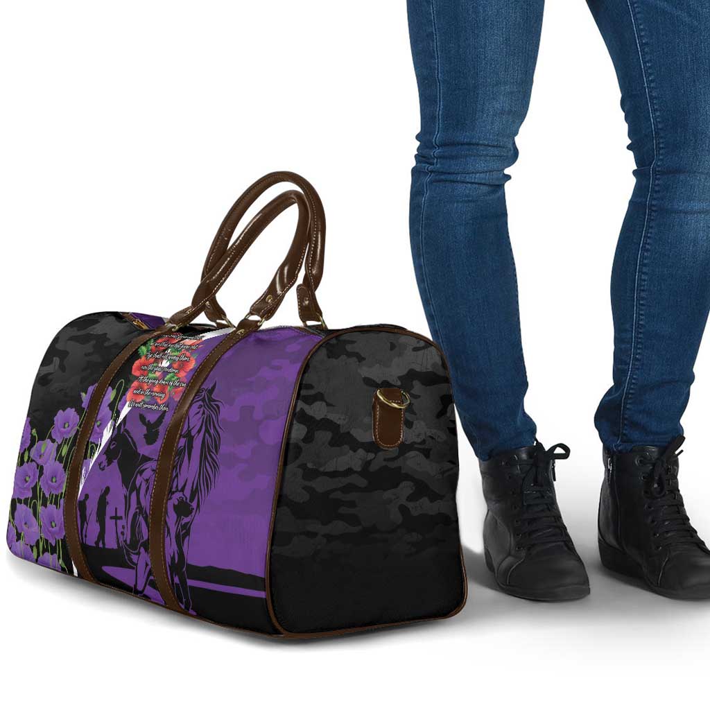 Australia ANZAC Day Travel Bag Animals of War - Lest We Forget