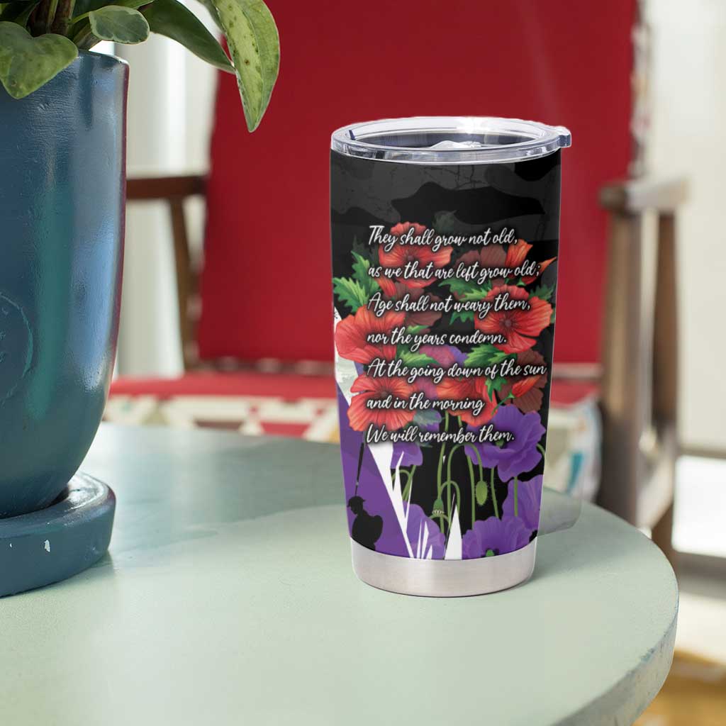 Australia ANZAC Day Tumbler Cup Animals of War - Lest We Forget
