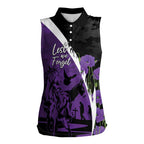 Australia ANZAC Day Women Sleeveless Polo Shirt Animals of War - Lest We Forget