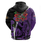 Australia ANZAC Day Zip Hoodie Animals of War - Lest We Forget
