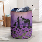 Australia ANZAC Animal Heroes Laundry Basket Purple Poppies