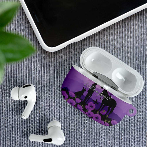 Australia ANZAC Animal Heroes AirPods Case Purple Poppies